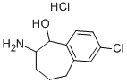 6-AMINO-2-CHLORO-6,7,8,9-TETRAHYDRO-5H-BENZOCYCLOHEPTEN-5-OL HYDROCHLORIDE Structure