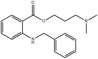 2-[(PhenylMethyl)aMino]benzoic Acid 3-(DiMethylaMino)propyl Ester Structure