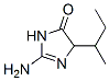 4H-Imidazol-4-one,  2-amino-3,5-dihydro-5-(1-methylpropyl)- 구조식 이미지