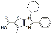 3H-Thieno[2,3-d]imidazole-5-carboxylic  acid,  3-cyclohexyl-6-methyl-2-phenyl- Structure