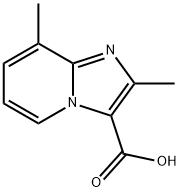 2,8-DIMETHYLIMIDAZO[1,2-A]PYRIDINE-3-CARBOXYLIC ACID 구조식 이미지