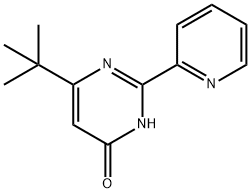 4-(tert-Butyl)-6-hydroxy-2-(pyridin-2-yl)pyrimidine, 2-[4-(tert-Butyl)-6-hydroxypyrimidin-2-yl]pyridine 구조식 이미지