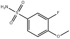 3-FLUORO-4-METHOXYBENZENESULFONAMIDE 구조식 이미지