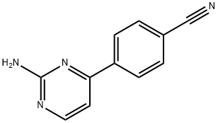 4-(4-CYANOPHENYL)PYRIMIDIN-2-AMINE Structure
