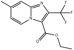 에틸7-메틸-2-(트리플루오로메틸)이미다조[1,2-a]피리딘-3-카르복실레이트 구조식 이미지