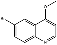 6-Bromo-4-methoxyquinoline 구조식 이미지