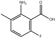 2-아미노-6-플루오로-3-메틸벤조산 구조식 이미지