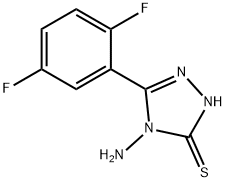 4-amino-5-(2,5-difluorophenyl)-4H-1,2,4-triazole-3-thiol Structure