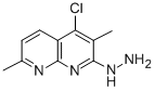 1-(5-chloro-2,6-dimethyl-1,8-naphthyridin-7-yl)hydrazine 구조식 이미지