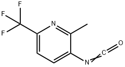 3-Isocyanato-2-methyl-6-(trifluoromethyl)pyridine, TECH 구조식 이미지