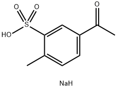 5-Acetyl-2-methylbenzenesulfonic acid sodium salt Structure