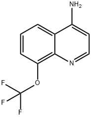 4-Amino-8-trifluoromethoxyquinoline 구조식 이미지