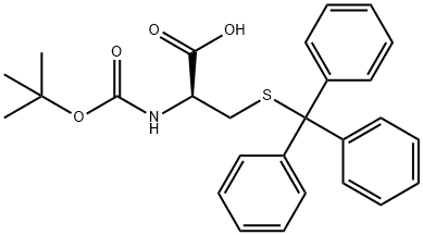 Boc-S-trityl-D-cysteine Structure