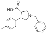 1-BENZYL-4-(4-METHYL-PHENYL)-PYRROLIDINE-3-CARBOXYLIC ACID Structure