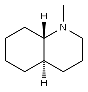 trans-decahydro-1-methylquinoline 구조식 이미지
