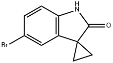 5'-Bromospiro[cyclopropane-1,3'-indolin]-2'-one Structure