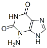 1H-Purine-2,6-dione,  3-amino-3,9-dihydro- Structure