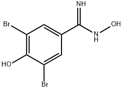 (Z)-3,5-DIBROMO-N',4-DIHYDROXYBENZAMIDINE 구조식 이미지