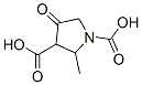 1,3-피롤리딘디카르복실산,2-메틸-4-옥소- 구조식 이미지