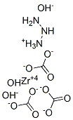 triazanium zirconium(+4) cation tricarbonate hydroxide Structure