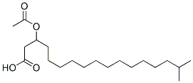 3-acetyloxy-16-methyl-heptadecanoic acid Structure