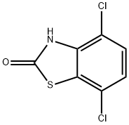 4,7-디클로로-2(3H)-벤조티아졸론 구조식 이미지