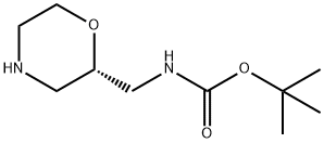 (S)-2-N-Boc-aminomethylmorpholine 구조식 이미지