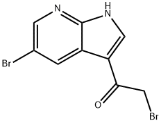 Ethanone, 2-broMo-1-(5-broMo-1H-pyrrolo[2,3-b]pyridin-3-yl)- 구조식 이미지