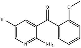 2-aMino-3-(2-Methoxybenzoyl)-5-broMopyridine Structure