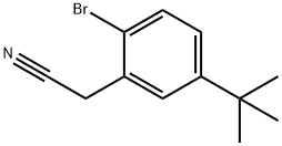 2-BROMO-5-(TRIFLUOROMETHYL)PHENYLACETONITRILE Structure