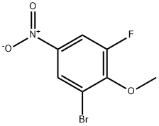 2-BROMO-6-FLUORO-4-NITROANISOLE Structure