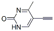 2(1H)-Pyrimidinone, 5-ethynyl-4-methyl- (9CI) 구조식 이미지