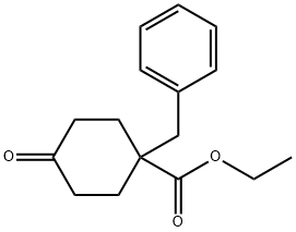 ethyl 1-benzyl-4-oxocyclohexanecarboxylate Structure