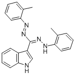 1,5-Bis(2-methylphenyl)-3-(1H-indol-3-yl)formazan 구조식 이미지