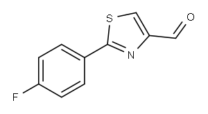 2-(4-FLUORO-PHENYL)-THIAZOLE-4-CARBALDEHYDE 구조식 이미지