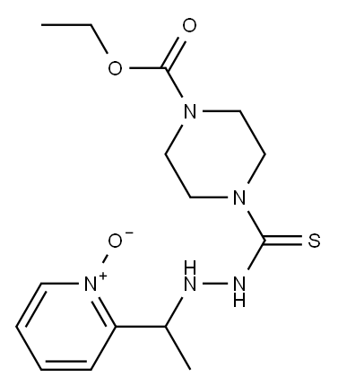 2-[1-[2-[(4-Ethoxycarbonylpiperazin-1-yl)(thioxo)methyl]hydrazino]ethyl]pyridine 1-oxide Structure