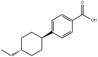 4-(trans-4-Ethylcyclohexyl)benzoic acid 구조식 이미지