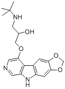 1-((1,1-Dimethyl)amino)-3-(5H-1,3-dioxolo(4,5-f)pyrido(3,4-b)indol-9-y loxy)-2-propanol Structure