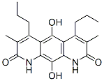 5,10-Dihydroxy-3,7-dimethyl-4,6-dipropylpyrido[3,2-g]quinoline-2,8(1H,9H)-dione Structure