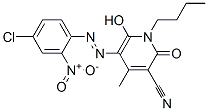 1-butyl-5-[(4-chloro-2-nitrophenyl)azo]-1,2-dihydro-6-hydroxy-4-methyl-2-oxonicotinonitrile Structure