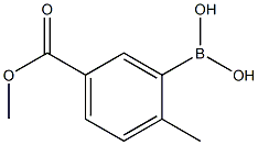 5-Methoxycarbonyl-2-methylphenylboronic acid Structure