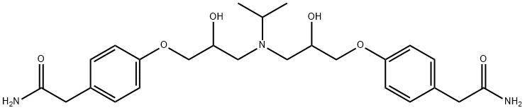 2,2'-(4,4'-(3,3'-(isopropylazanediyl)bis(2-hydroxypropane-3,1-diyl))bis(oxy)bis(4,1-phenylene))diacetaMide 구조식 이미지
