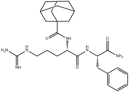 2-ADAMANTANECARBONYL-ARG-PHE-NH2 TRIFLUOROACETATE Structure