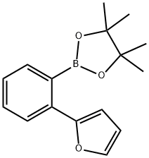 2-[2-(2-FURYL)PHENYL]-4,4,5,5-TETRAMETHYL-1,3,2-DIOXABOROLANE Structure