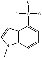 1-Methyl-1H-indole-4-sulfonyl chloride 구조식 이미지