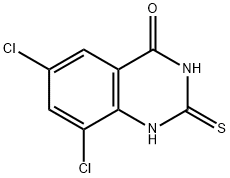 2-MERCAPTO-4-HYDROXY-6,8-DICHLOROQUINAZOLINE Structure