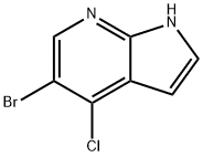 5-Bromo-4-chloro-1H-pyrrolo[2,3-b]pyridine Structure