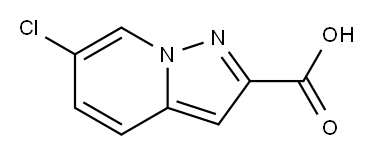 6-chloroH-pyrazolo[1,5-a]pyridine-2-carboxylic acid Structure