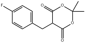 5-(4-Fluorobenzyl)-2,2-diMethyl-1,3dioxane-4,6-dione Structure