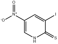3-Iodo-2-mercapto-5-nitropyridine Structure